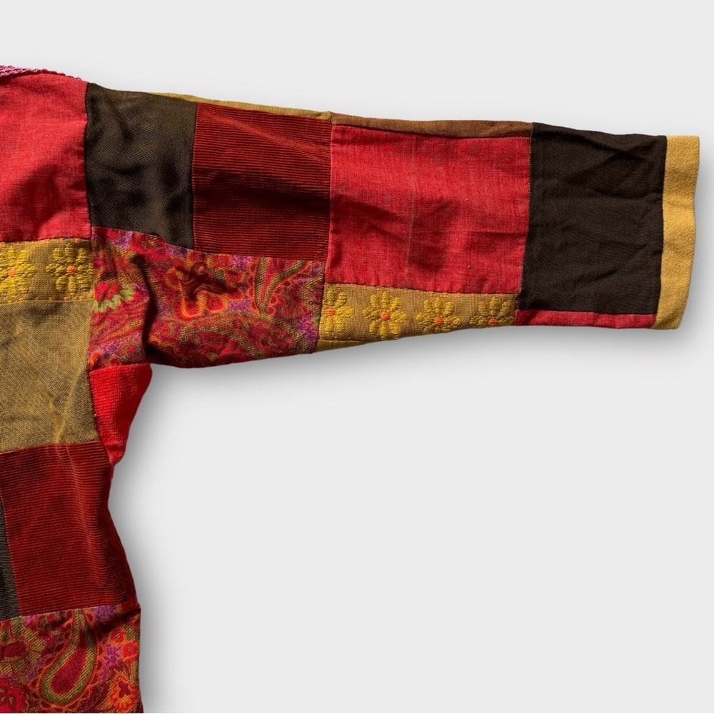 Vintage Handmade Patchwork Jacket - image 5